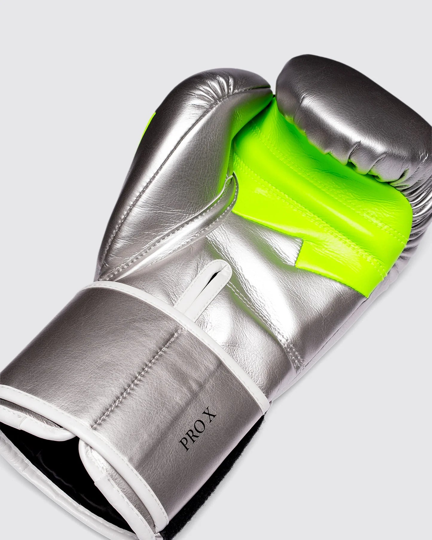 Guantoni da boxe Fly Superloop Pro X 2 – Argento/Verde neon