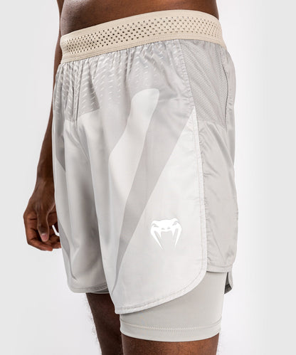 Short MMA Venum Attack - Blanc/Gris