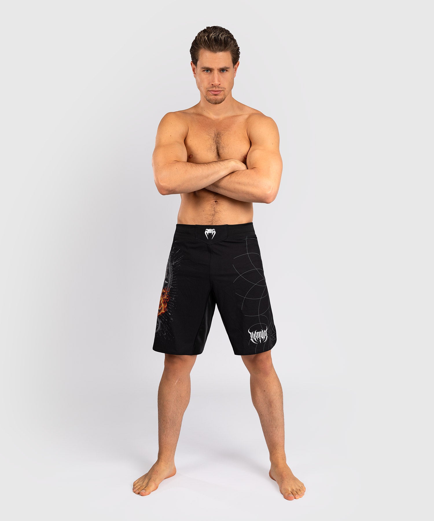Shorts de MMA Venum Gladiator 5.0 – Noir/Argent
