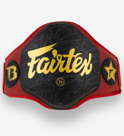 Ceinture de protection Fairtex FXB - Rouge/Noir/Doré