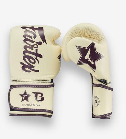 Gants de boxe Fairtex FXB - Crème