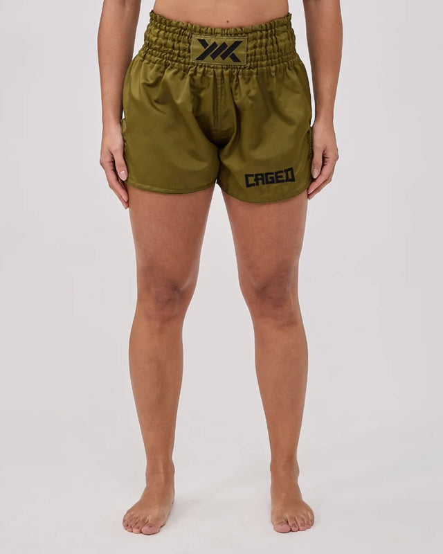 Pantalones de Muay Thai Caged Classic – Verde claro