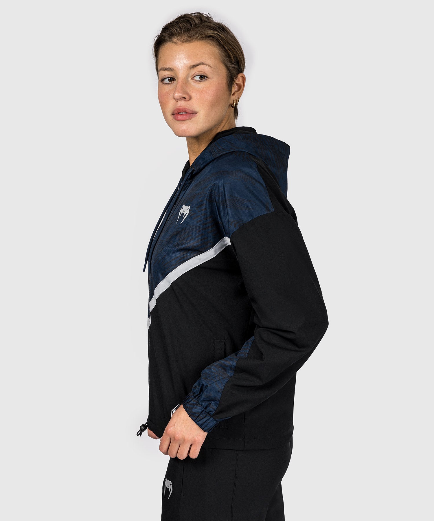 Canotta Venum UFC Fusion Fight Week da donna – Nero/Blu navy