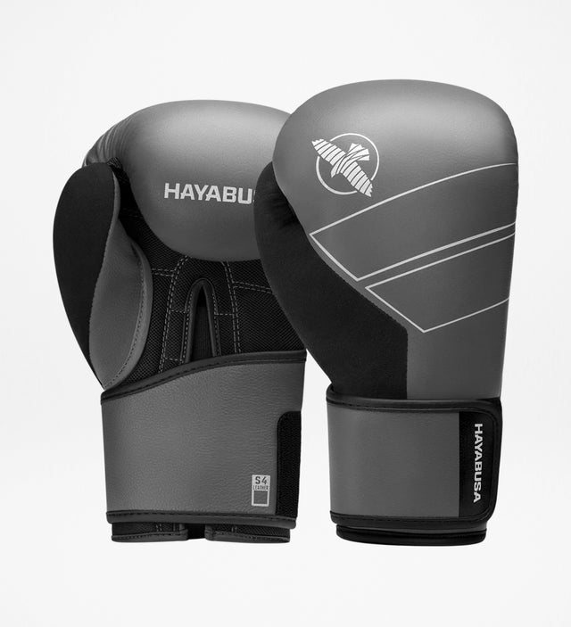Gants de boxe Hayabusa S4 en cuir – Gris