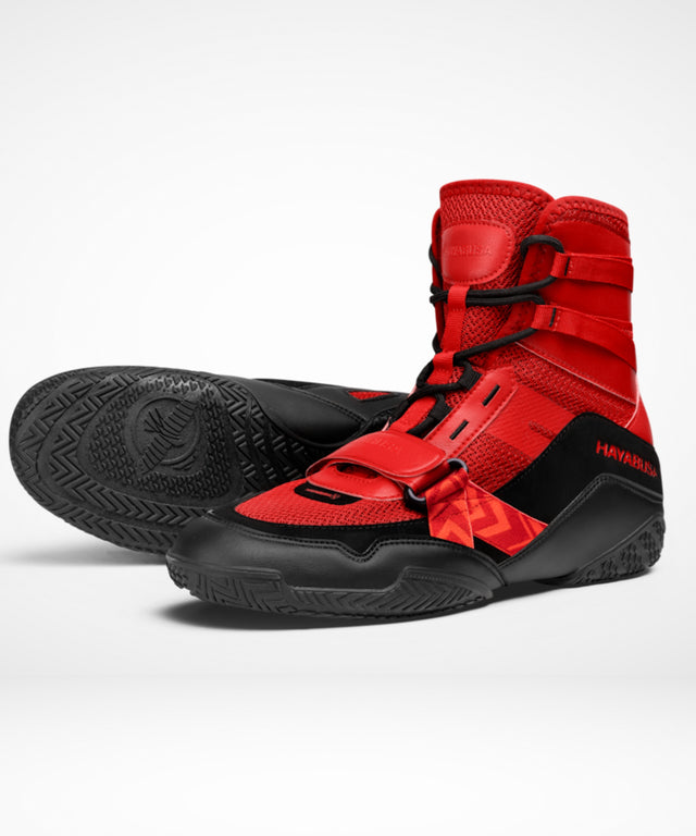Scarpe da boxe Hayabusa Strike – Rosso/Nero