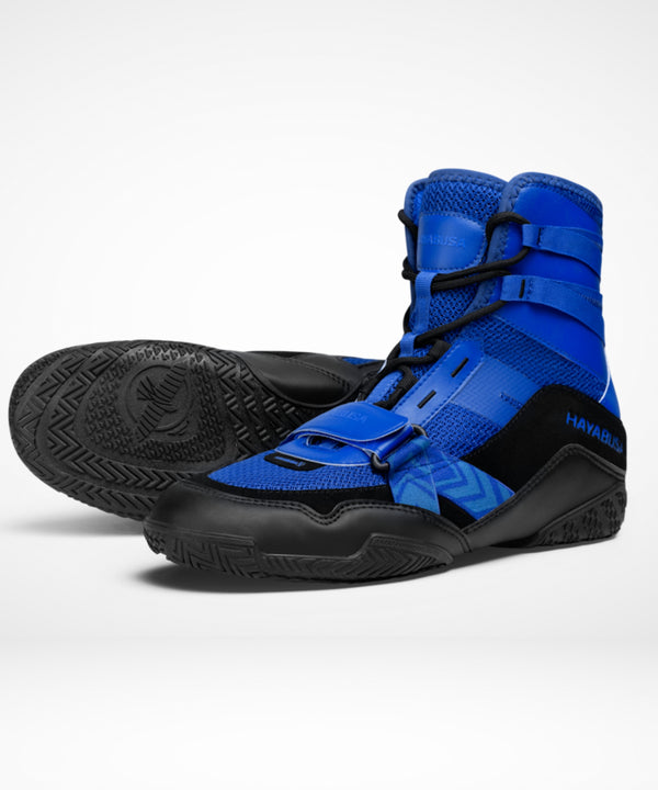 Chaussures de boxe Hayabusa Strike – Bleu/Noir