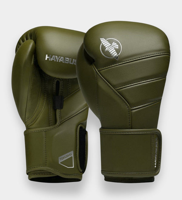 Hayabusa Boxhandschuhe T3 Kanpeki – Olivgrün