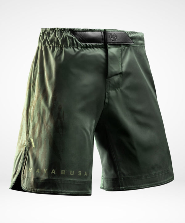 Hayabusa MMA-Shorts Apex Lang – Taktisches Grün