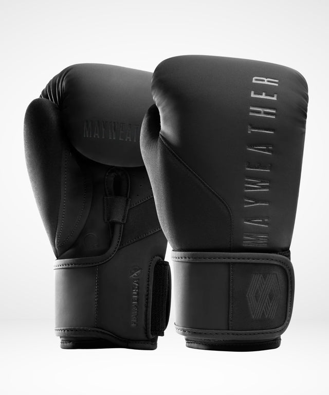 Hayabusa x Mayweather Boxhandschuhe Champ – Schwarz/Schwarz