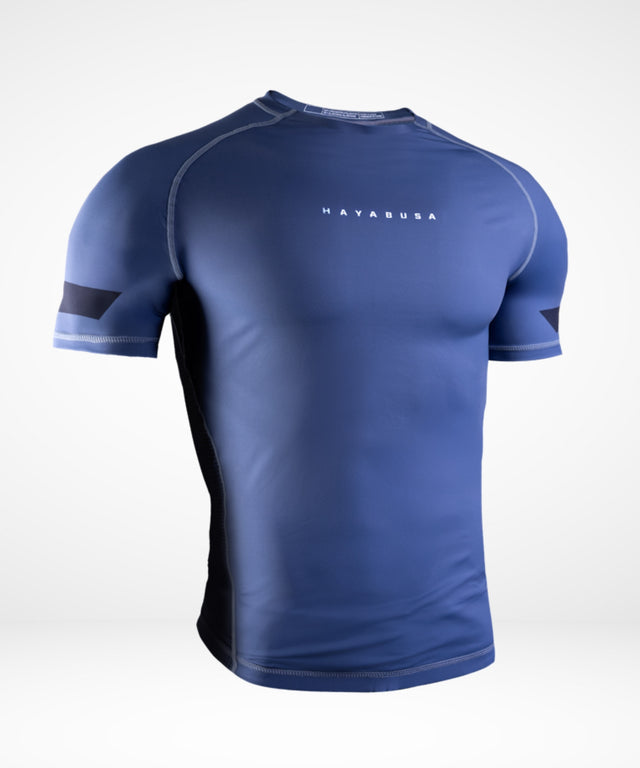 Hayabusa Rashguard Core Kurzarm – Blau