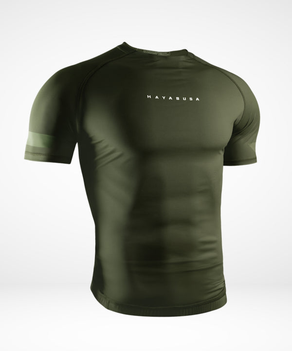 Rashguard Hayabusa Core Manga Corta – Verde Oscuro