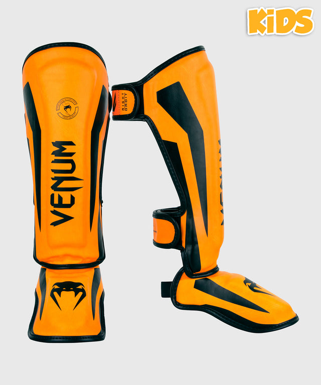 Venum Kickboks Scheenbeschermers Elite Kinderen - Neon Oranje