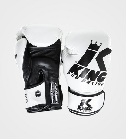 Gants de boxe King Pro Boxing Platinum 5 - Blanc/Noir