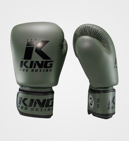 Gants de boxe King Pro Boxing BGVL3 - Vert armée