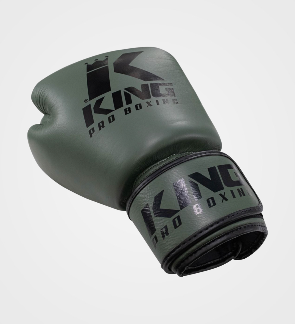 Gants de boxe King Pro Boxing BGVL3 - Vert armée