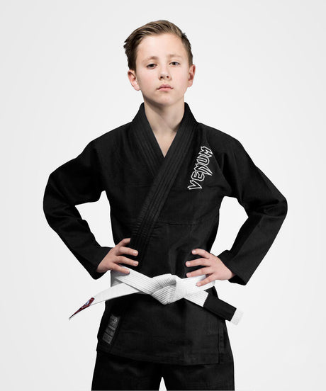 Kimono BJJ Venum Contender – Czarne (Dziecięce)