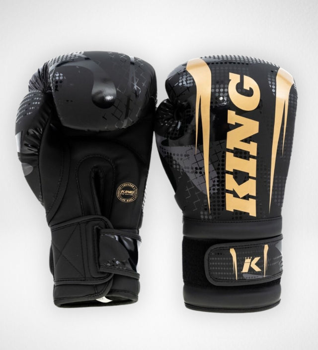 King Pro Boxing Shogun Boxing Gloves - Black/Gold 