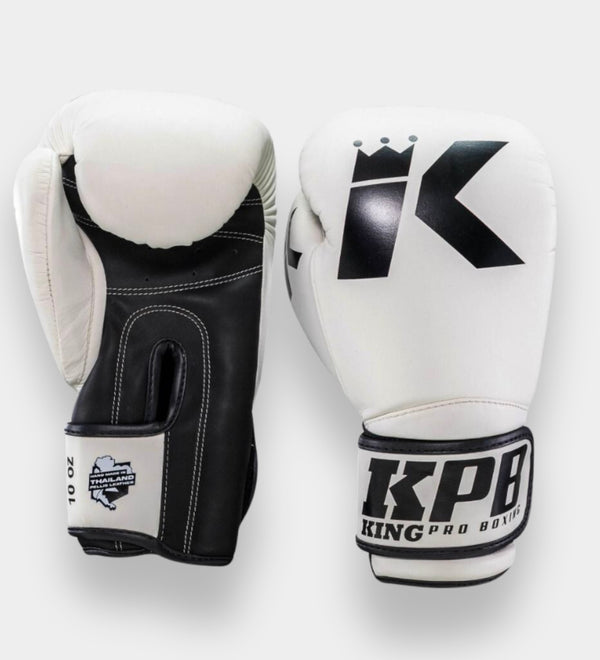 Guantes de boxeo King Pro Boxing BGK1 – Blanco/Negro
