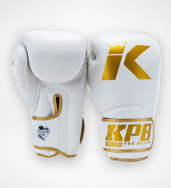 Guantes de boxeo King Pro Boxing BGK – Blanco/Oro