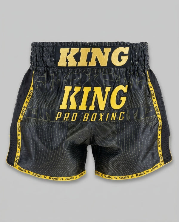 King Pro Boxing Muay-Thai-Shorts '08' – Schwarz/Gold
