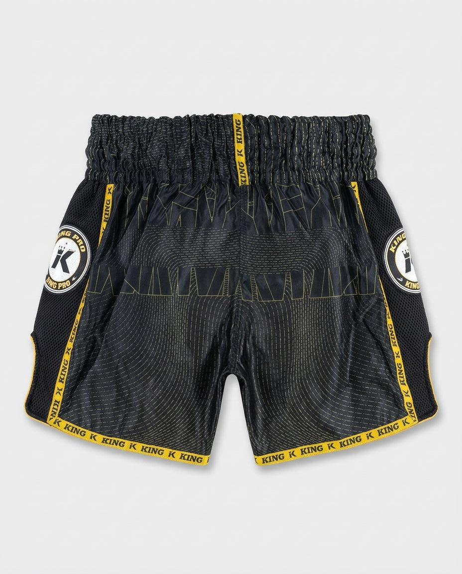 King Pro Boxing Muay-Thai-Shorts '08' – Schwarz/Gold