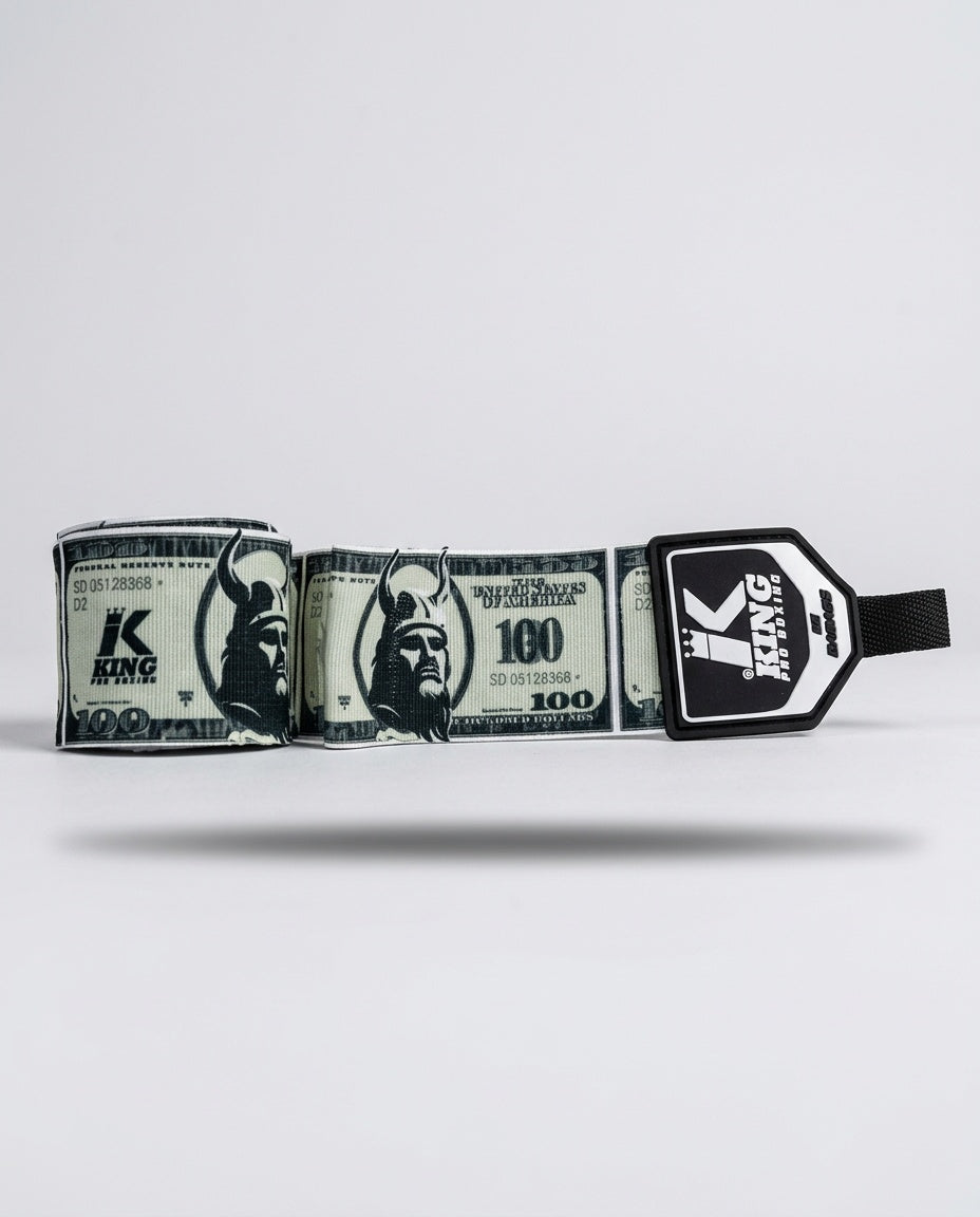 King Pro Boxing Hand wraps Viking - Black/Green
