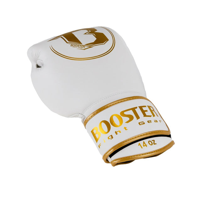 Guantes de boxeo Booster PRO BGL VX4 – Blanco/Oro