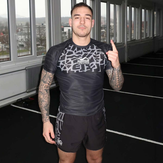 Rashguard Phantom Athletics Groundgame – Noir/Gris