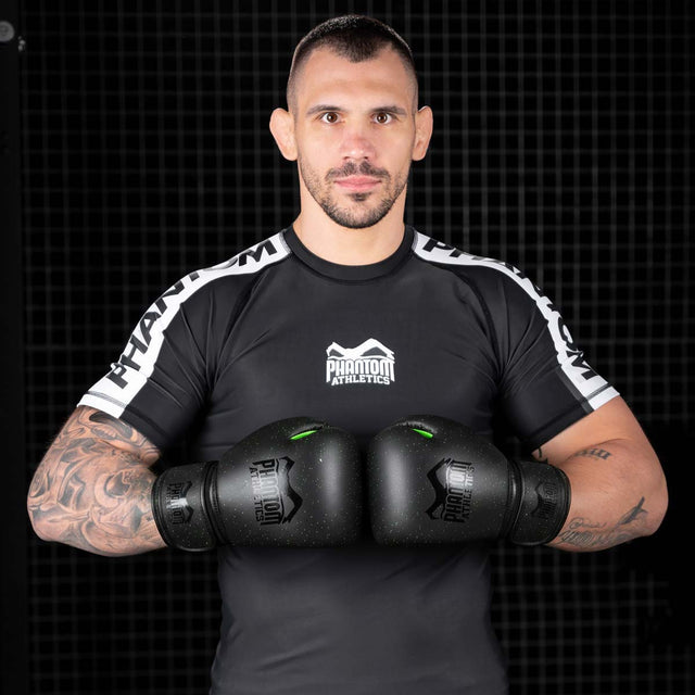 Guantes de boxeo Phantom Athletics Galaxy – Negro/Verde Neón