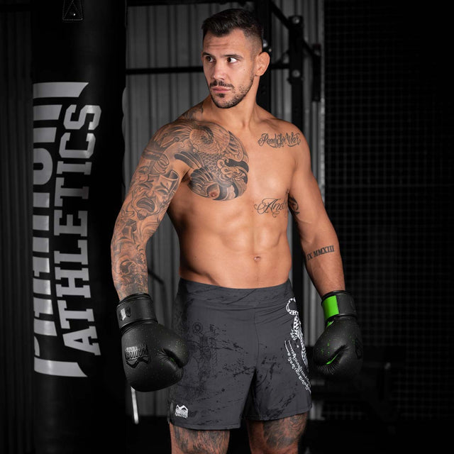 Guantes de boxeo Phantom Athletics Galaxy – Negro/Verde Neón