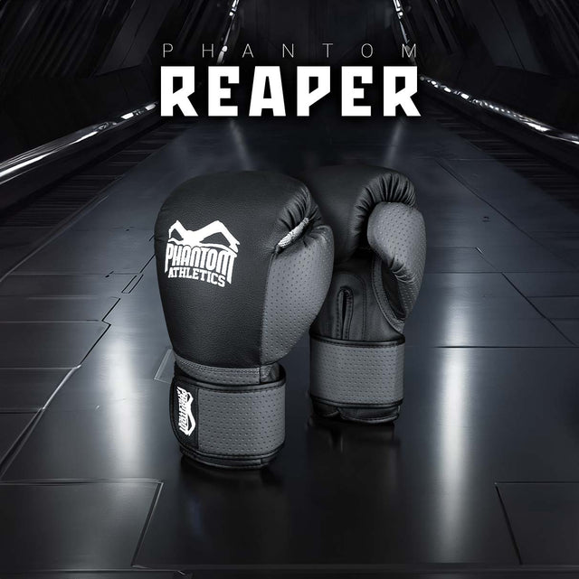 Guantoni da boxe Phantom Athletics Reaper – Nero/Grigio
