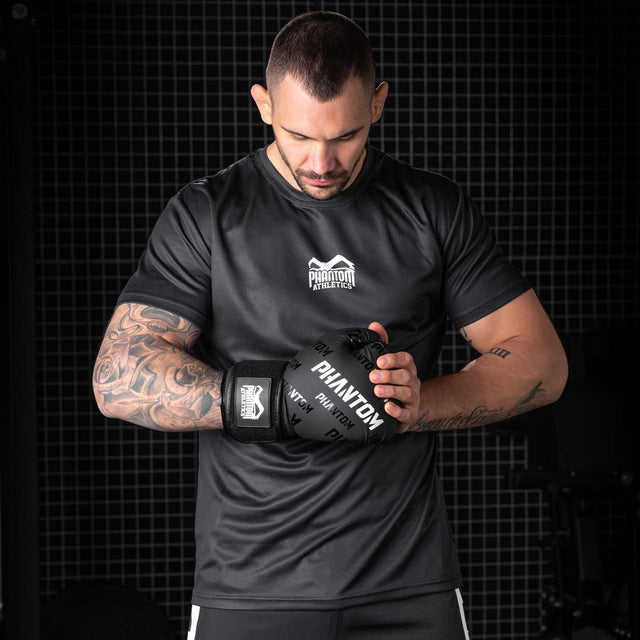 Gants de boxe Phantom Athletics Velcro – Noir/Blanc