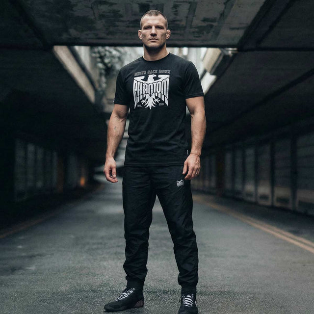 T-Shirt Phantom Athletics Germany Never Back Down – Noir