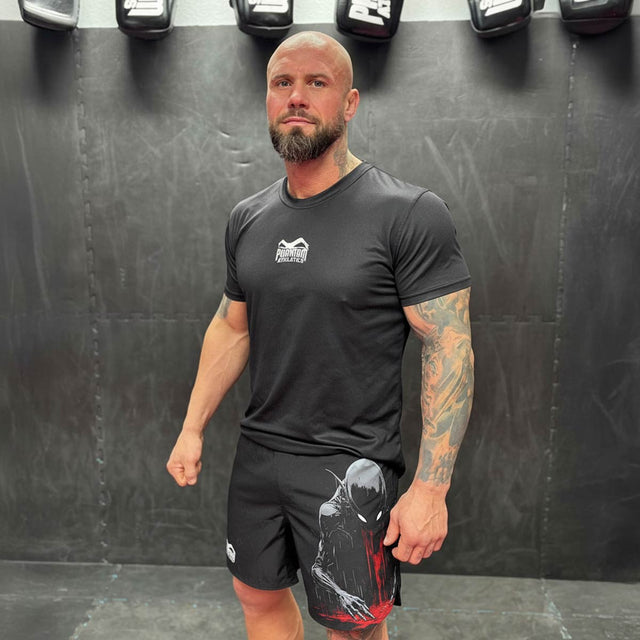 Phantom Athletics MMA-Shorts Fusion-R Nightmare – Schwarz/Rot