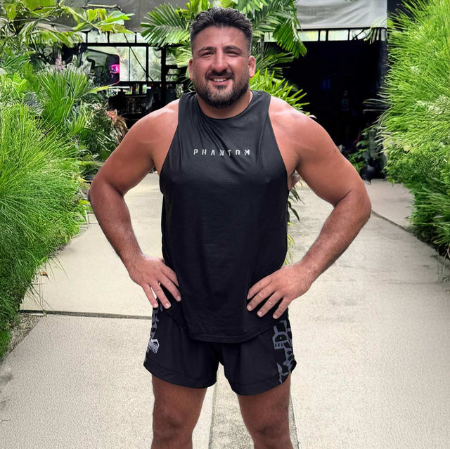 Shorts de MMA Phantom Athletics Fusion-R Groundgame – Noir/Gris