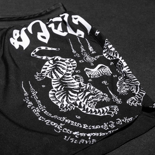 Shorts de Muay Thai Phantom Athletics Fusion – Noir