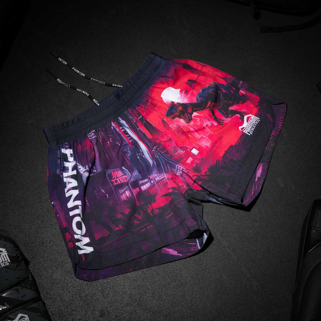 Shorts de MMA Phantom Athletics FUSION-R – Violet/Bleu