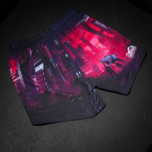 Shorts de MMA Phantom Athletics FUSION-R – Violet/Bleu