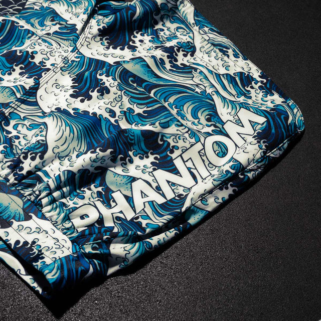 Shorts de MMA Phantom Athletics Fusion Tsunami – Bleu