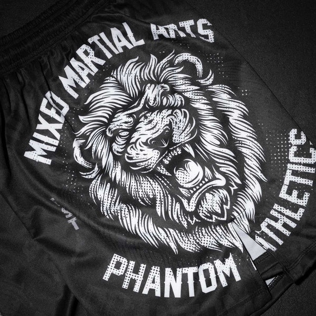 Shorts de MMA Phantom Athletics EVO Lionheart – Noir/Rouge