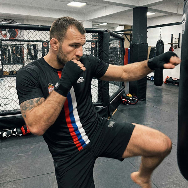 Phantom Athletics Trainingsshirt EVO+ Team Serbia - Zwart