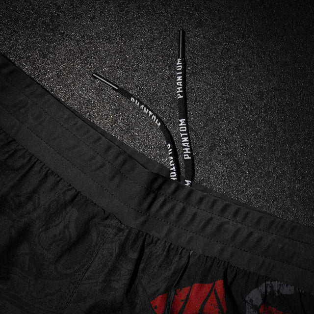Phantom Athletics MMA-Shorts Fusion-R Samurai – Schwarz/Rot