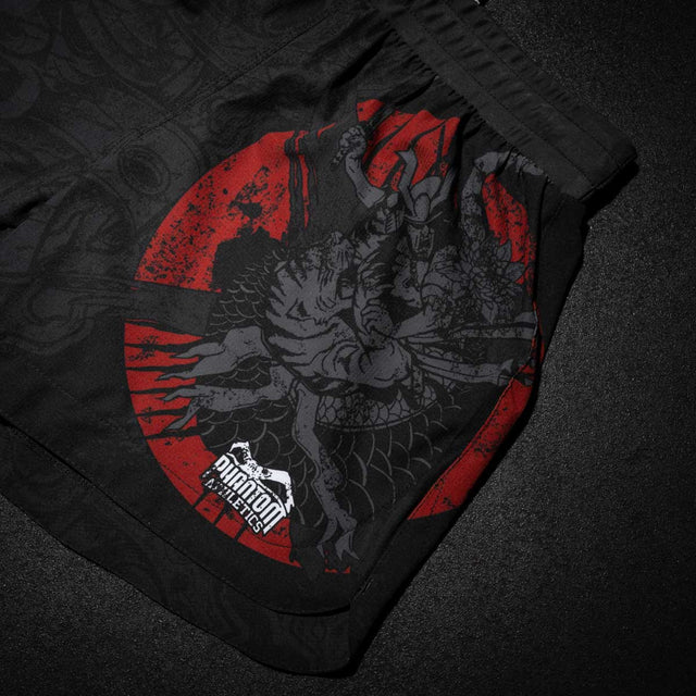Phantom Athletics MMA-Shorts Fusion-R Samurai – Schwarz/Rot