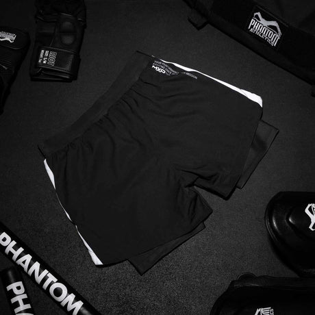Kompresní kraťasy Phantom Athletics Fusion 2in1 Apex – Černé