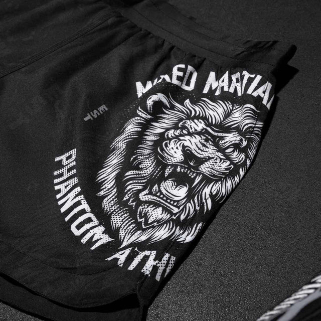 Phantom Athletics MMA-Shorts Fusion Lionheart – Schwarz