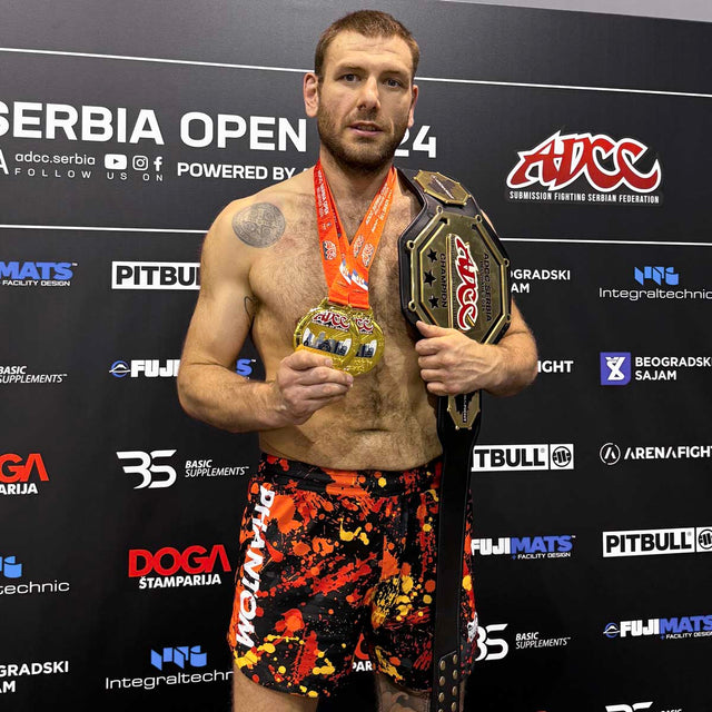 Phantom Athletics MMA-Shorts Fusion Splatter – Rot/Orange