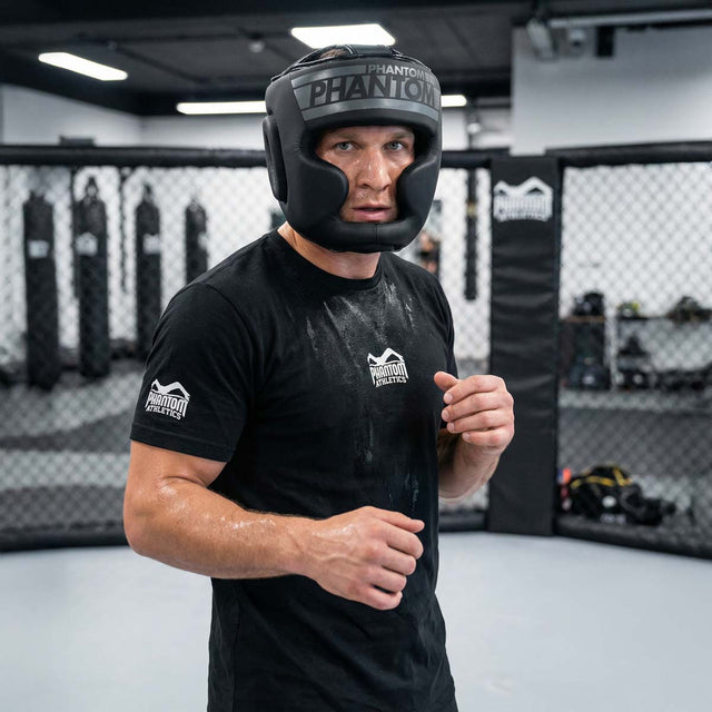 Casco da boxe Phantom Athletics Apex Full Face – Nero/Grigio