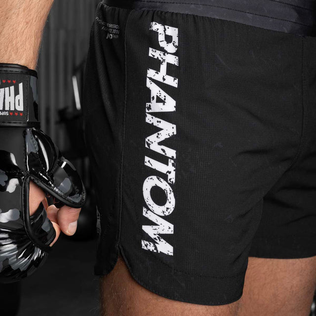 Shorts de MMA Phantom Athletics Fusion-R Pumpkill – Noir/Gris