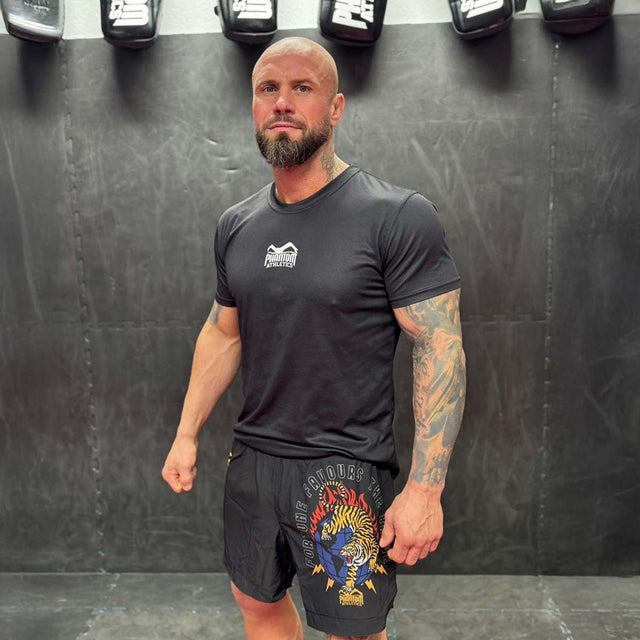 Pantaloncini MMA Phantom Athletics FUSION-R Tiger Domination – Arancione/Nero