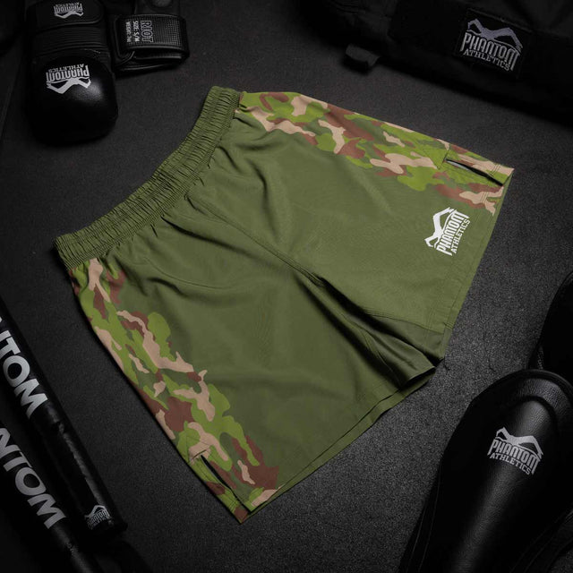 Shorts de MMA Phantom Athletics EVO Warfare – Army Camo